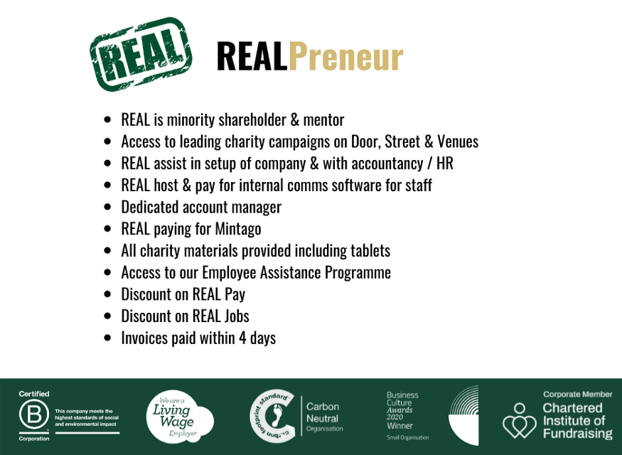 The key benefits of REAL Preneurship